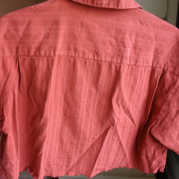 Orange collared crop top - Picture 2 of 2